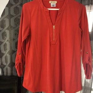 Orange petite medium shirt